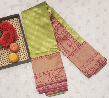 Green and Purple Saree