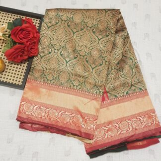 Green and Red Saree