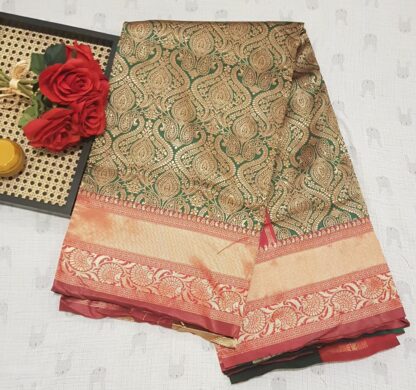 Green and Red Saree