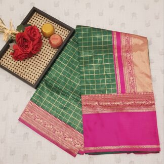 Green and Pink Saree
