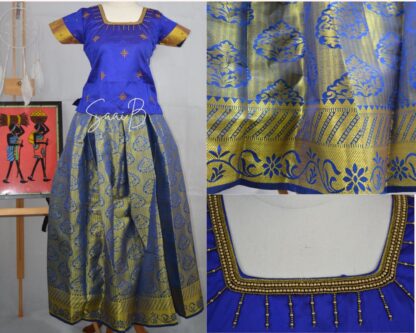 Girls Pattu Pavadai - Image 6
