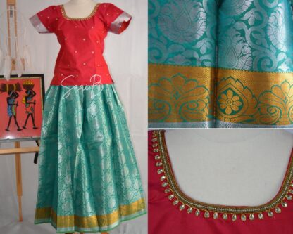 Girls Pattu Pavadai - Image 4