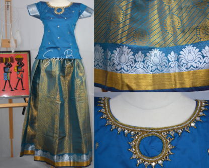 Girls Pattu Pavadai - Image 2