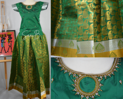 Girls Pattu Pavadai - Image 2